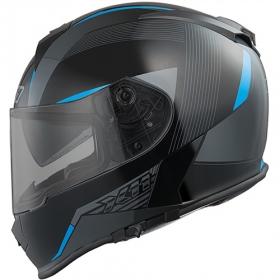 Capacete X11 Revo SV Preto e Azul (C/VISEIRA SOLAR)